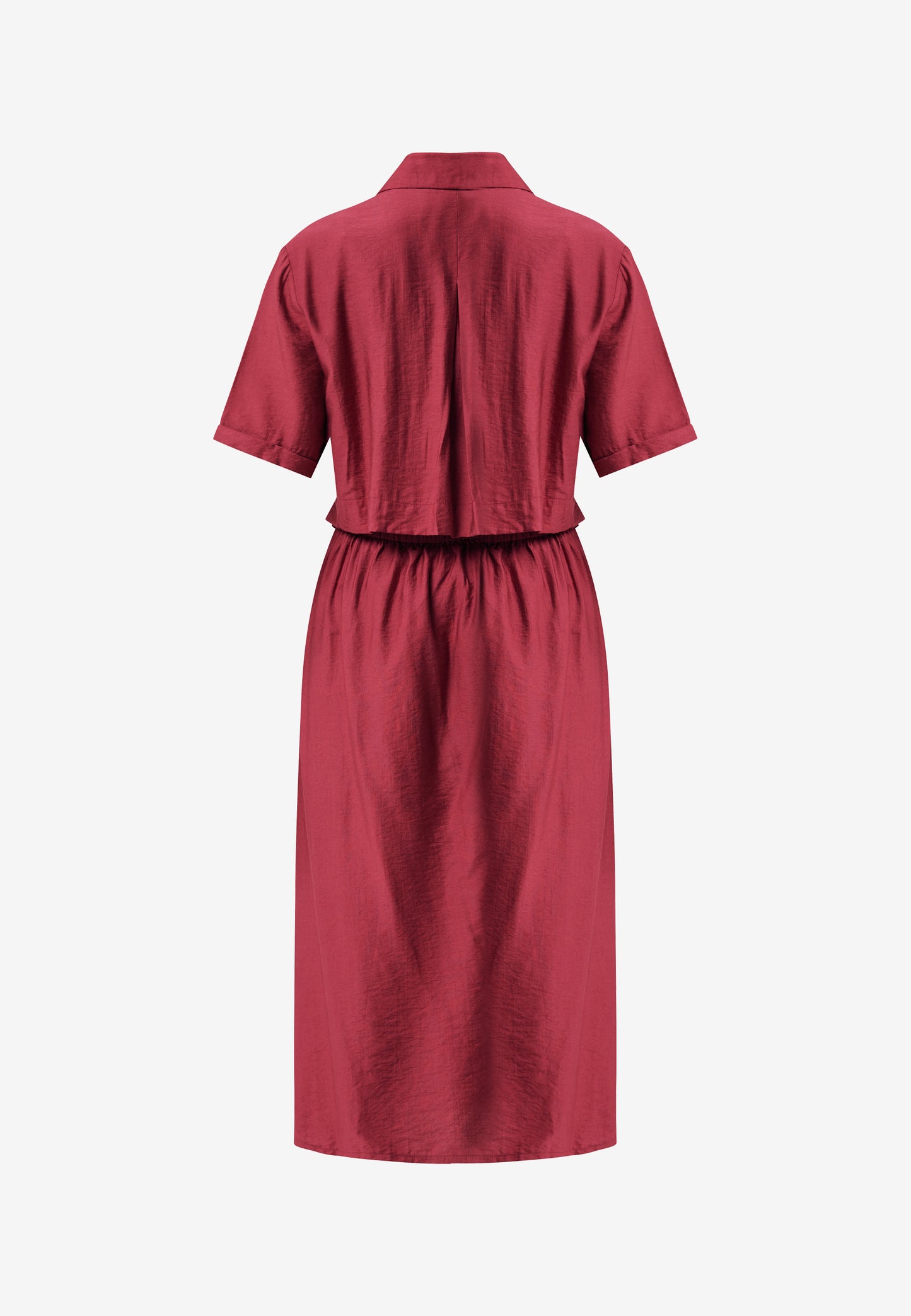 Dress in Shirt Style with Tie