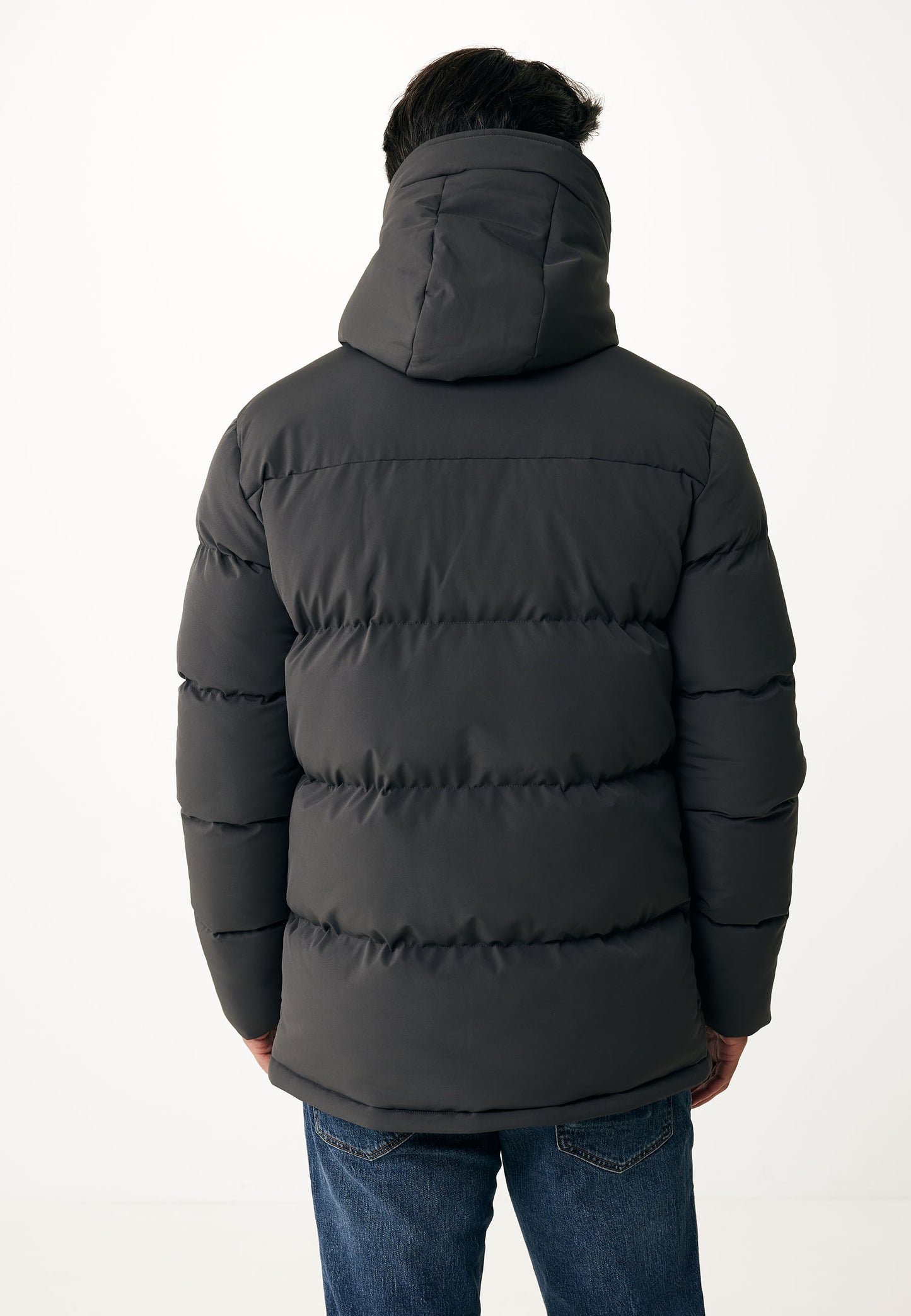 Puffer Jacket with Hood and Pockets