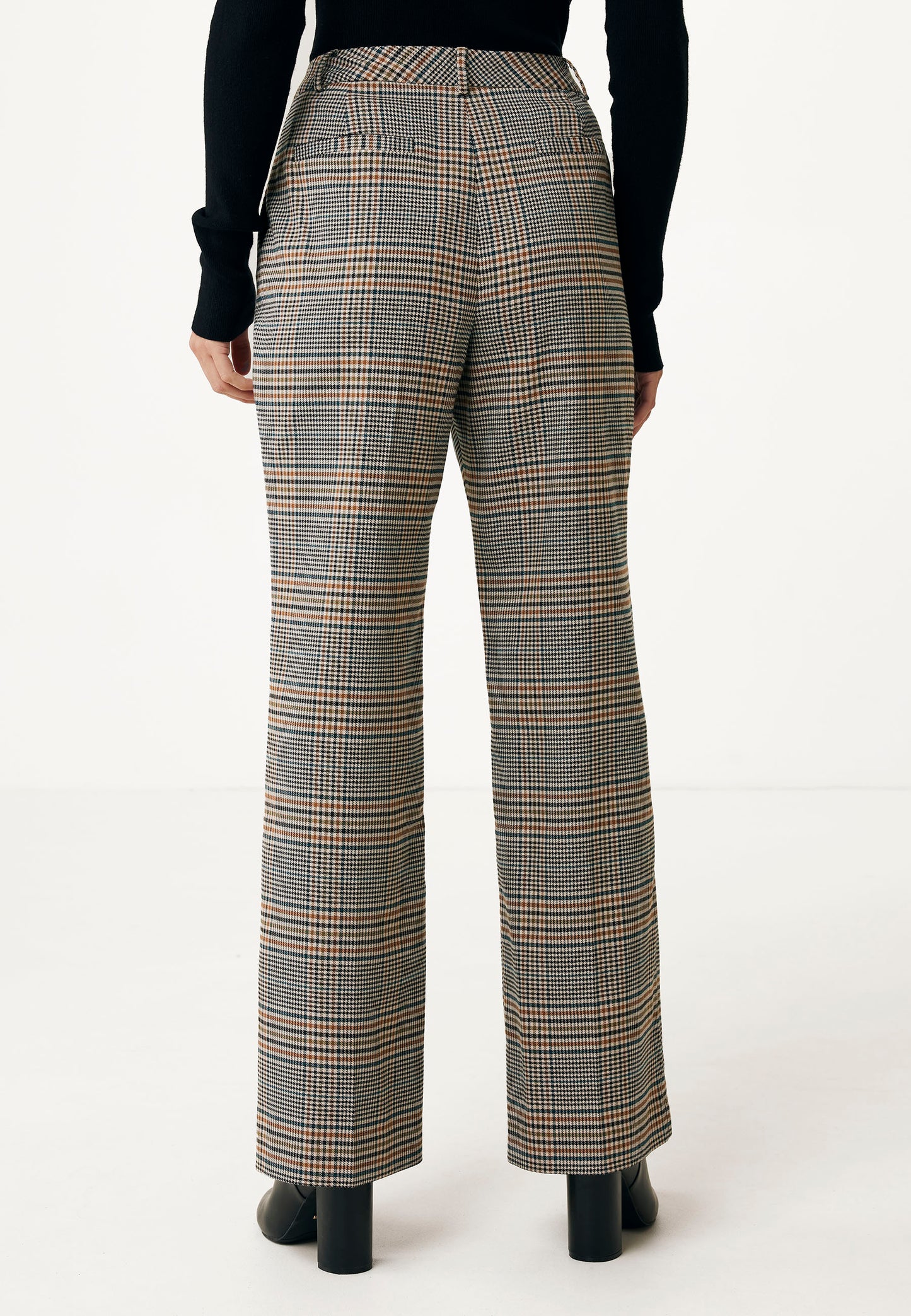 Straight Line Plaid Pants