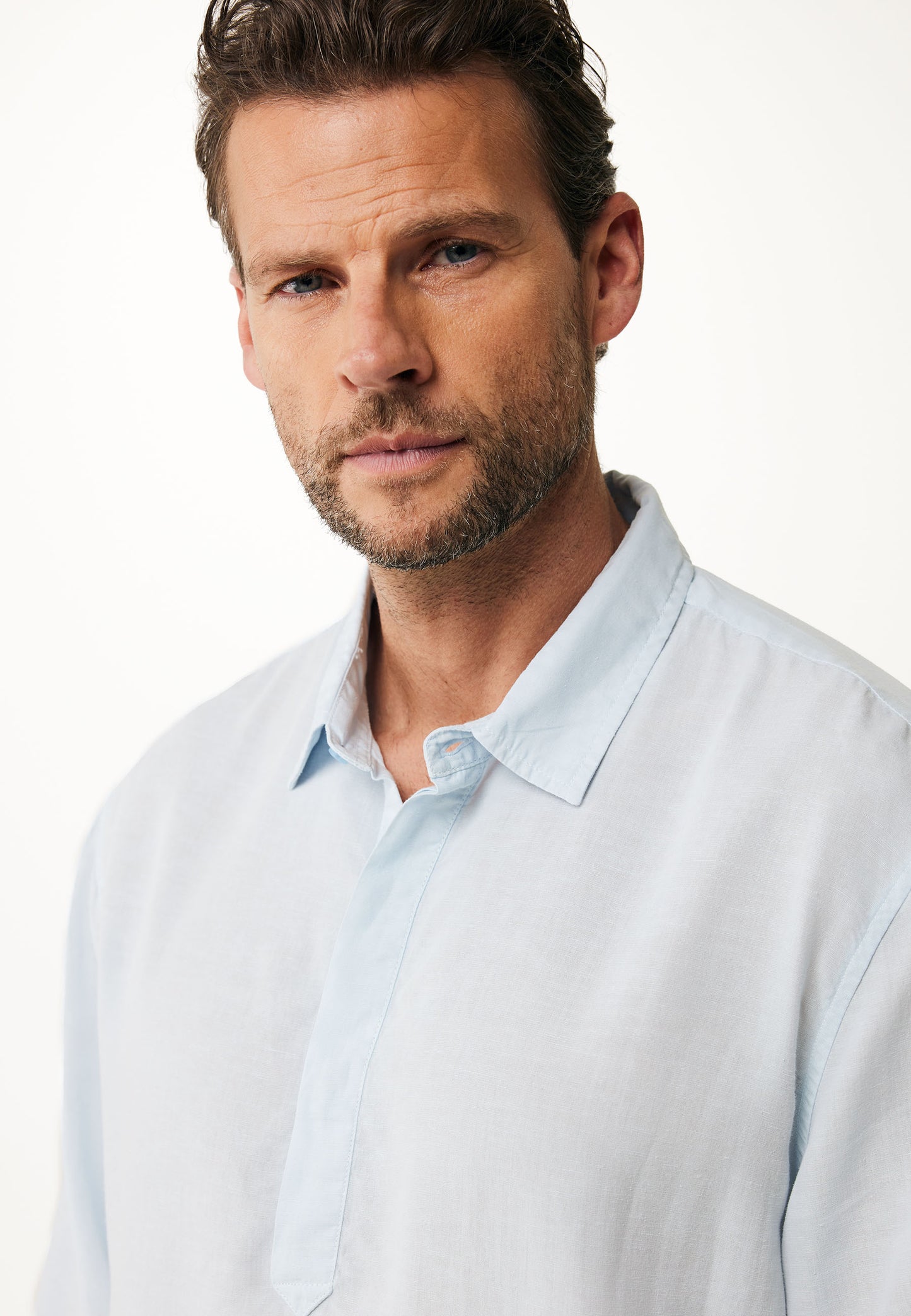 Henley Shirt with a Loose Fit