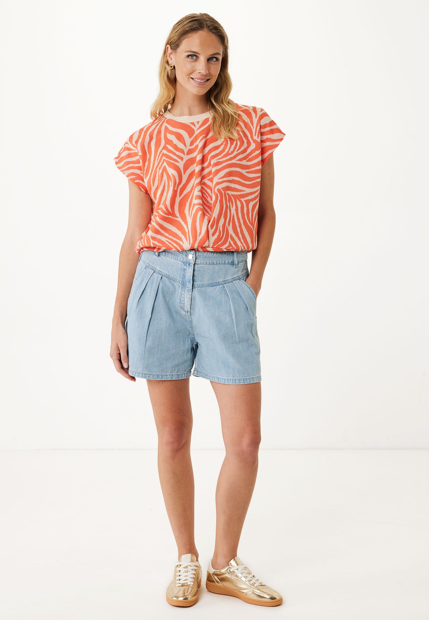 Τζιν Σορτσάκι με Πιέτες