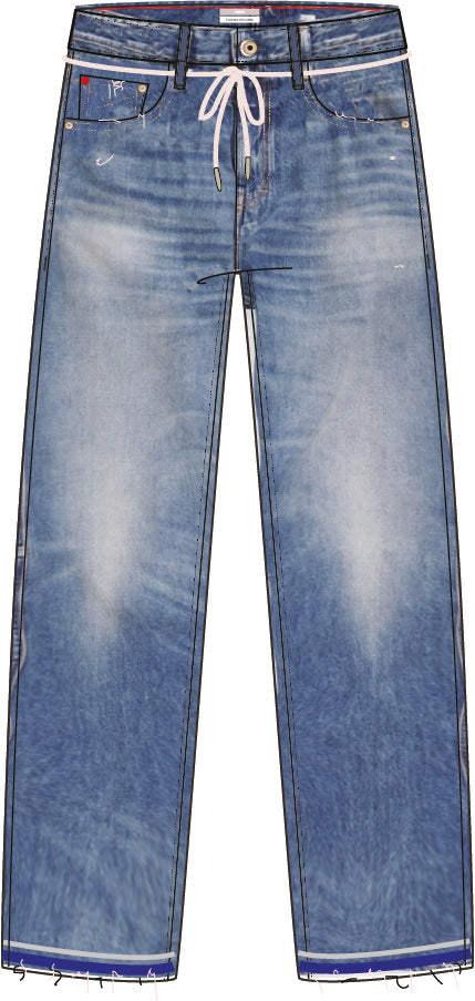 CELINA High-Waisted Straight Line Jeans