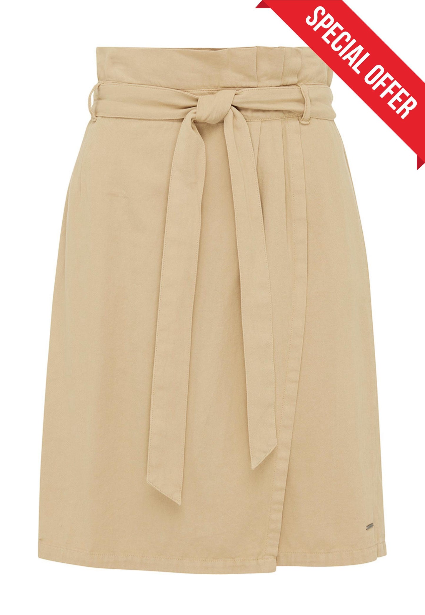 Women's High Waisted Skirt with Tie