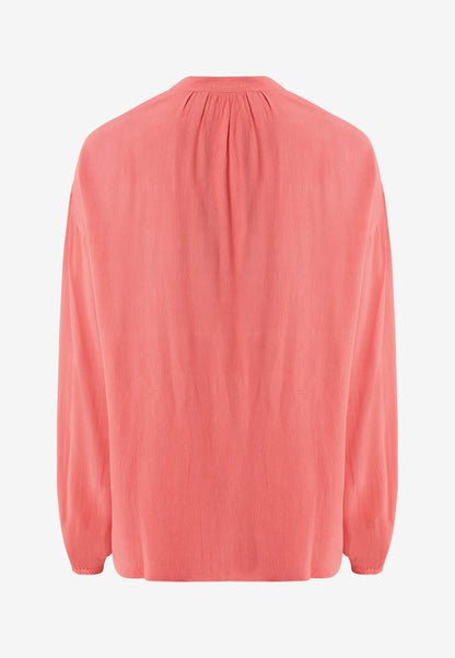 Απλή Μπλούζα με Μαζεμένα Μανίκια