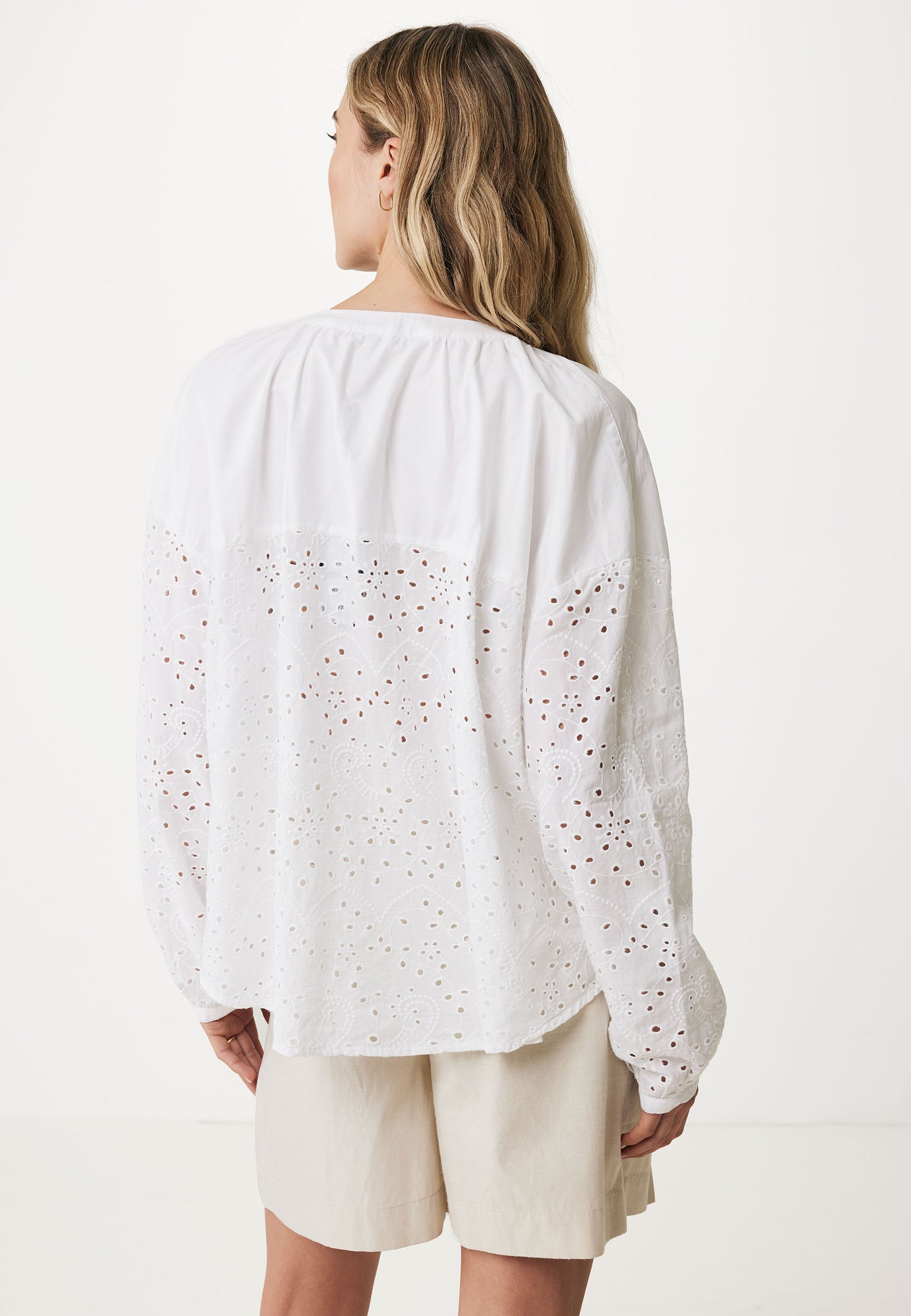 Blouse with All Over Embroidery