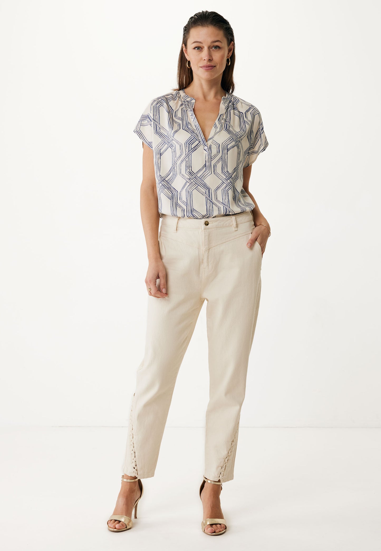 Chain Print Blouse