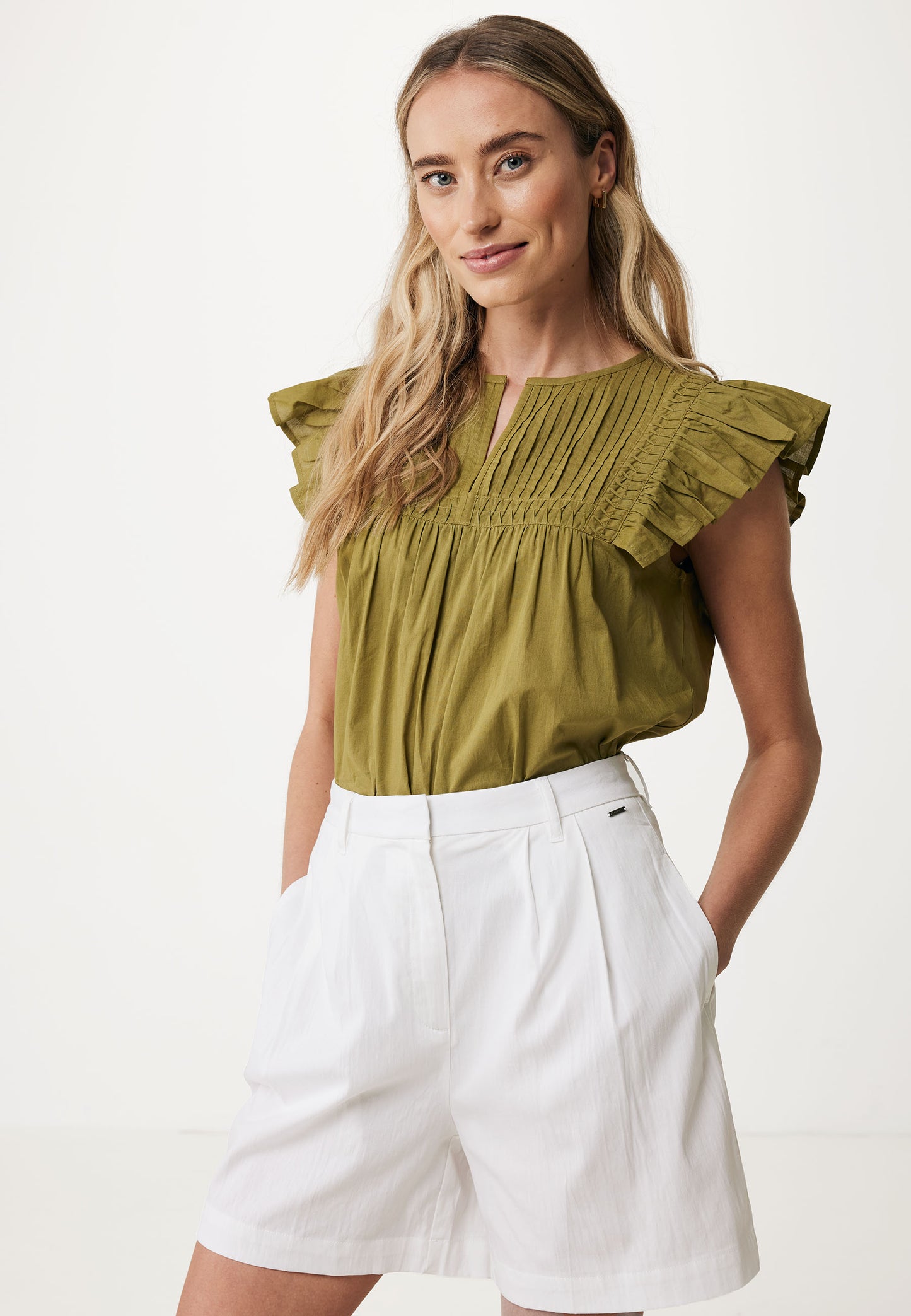 Blouse with Pintuck Details