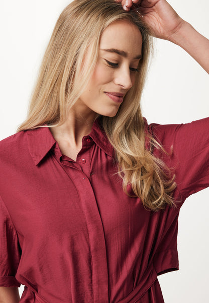 Φόρεμα σε Στυλ Πουκάμισου με Δέσιμο