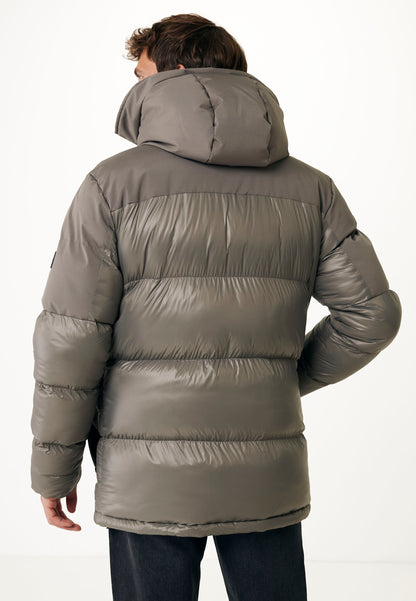 Puffer Ανδρικό Μπουφάν με Κουκούλα