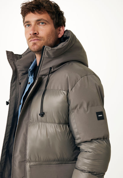 Puffer Ανδρικό Μπουφάν με Κουκούλα