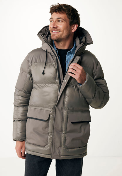 Puffer Ανδρικό Μπουφάν με Κουκούλα