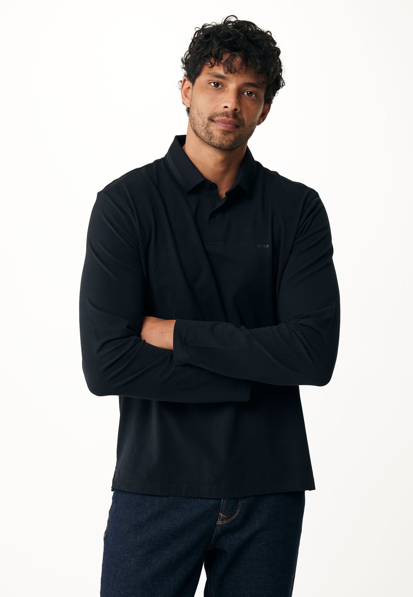 BAS Regular Fit LS Polo Shirt