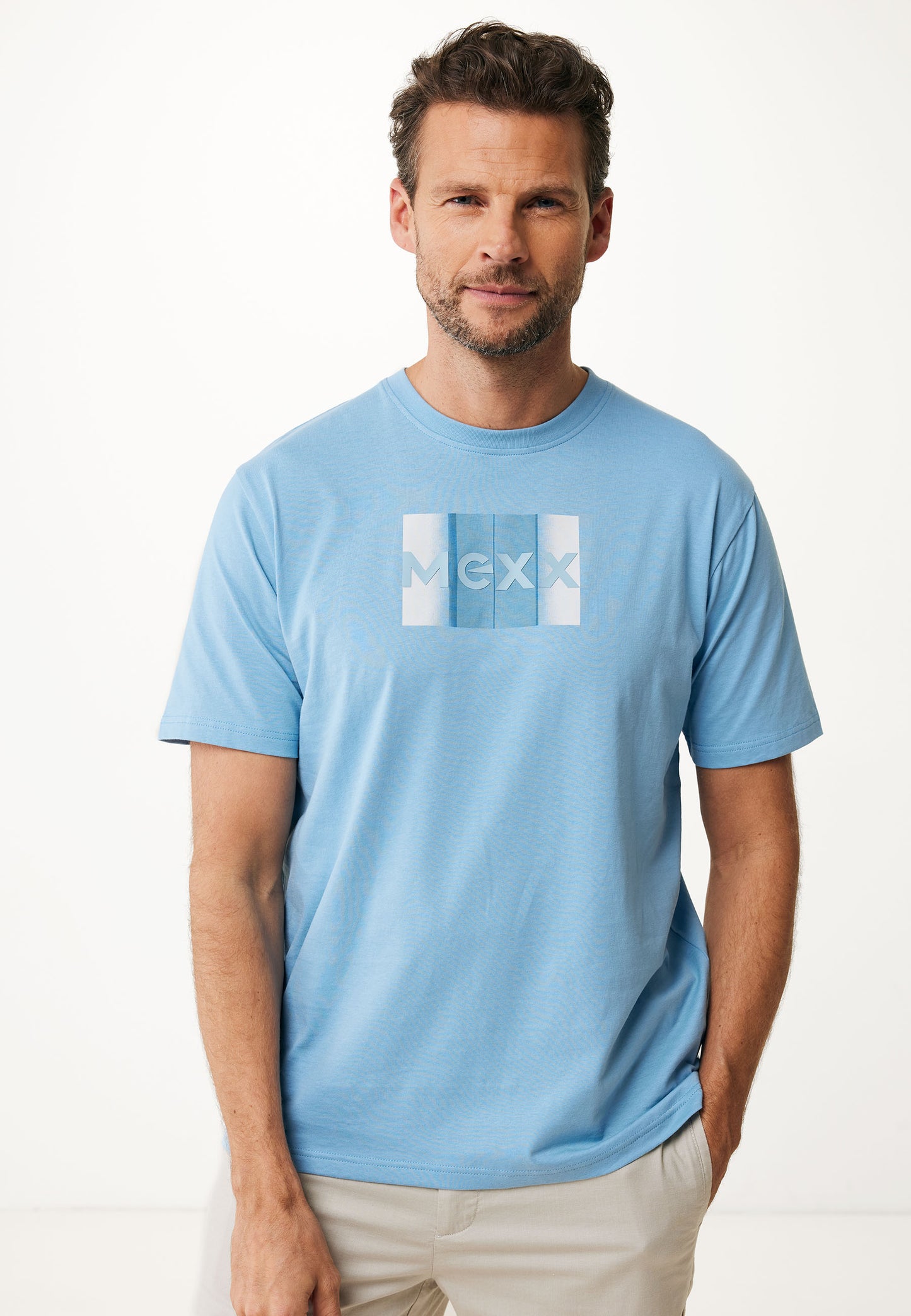 T-Shirt με Κανονική Εφαρμογή και Στάμπα Mexx
