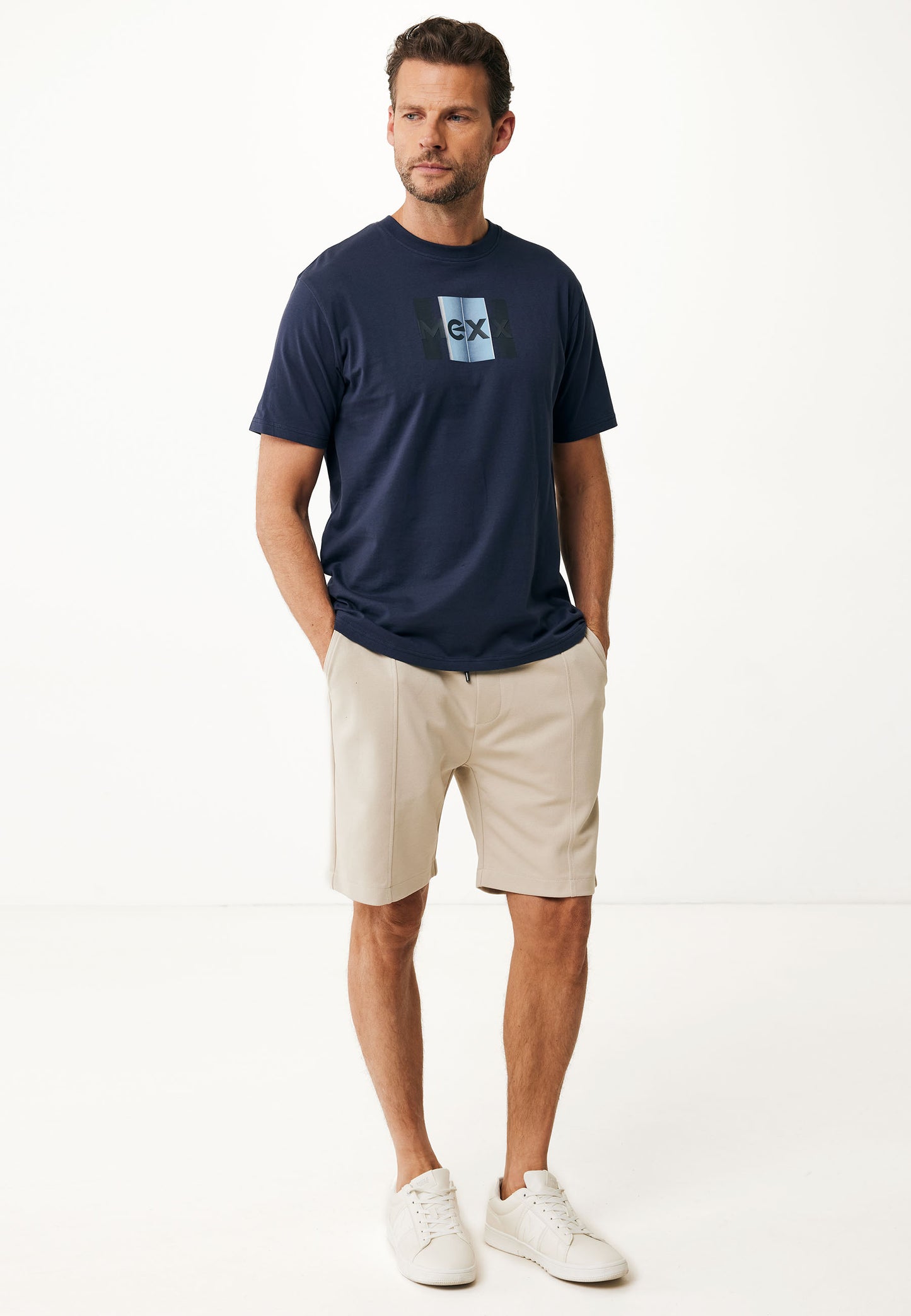 T-Shirt με Κανονική Εφαρμογή και Στάμπα Mexx
