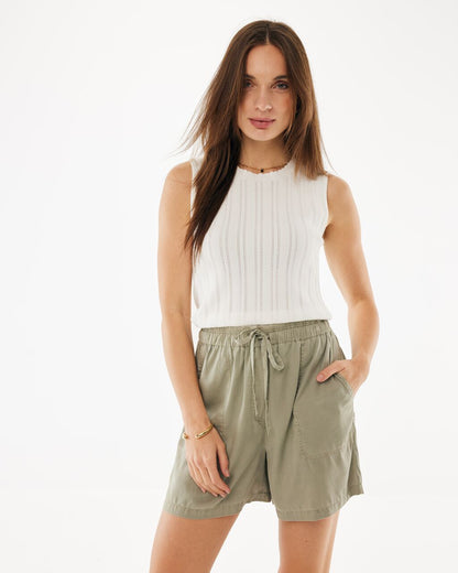 LILY Ajour Αμάνικο Πλεκτό Τοπ