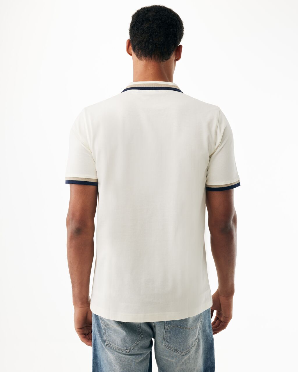 Ανδρική Polo Μπλούζα Piqué με Contrast Γιακά & Μανίκια