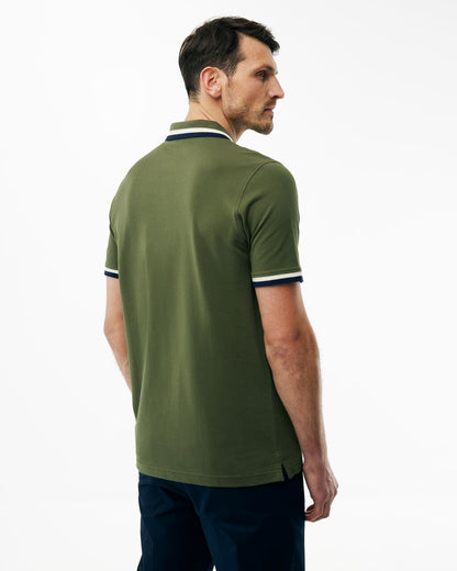 Ανδρική Polo Μπλούζα Piqué με Contrast Γιακά & Μανίκια