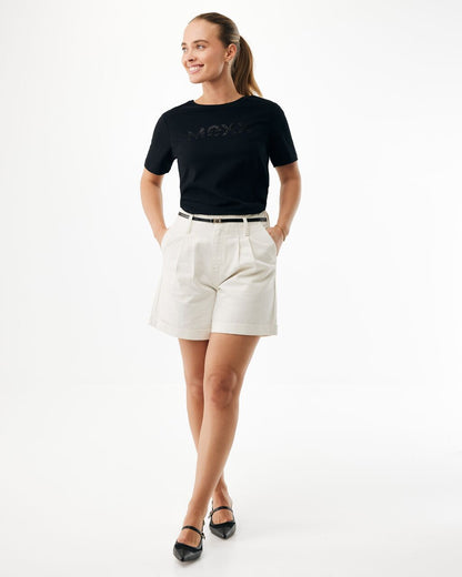 Γυναικείο T-shirt MEXX με λογότυπο strass