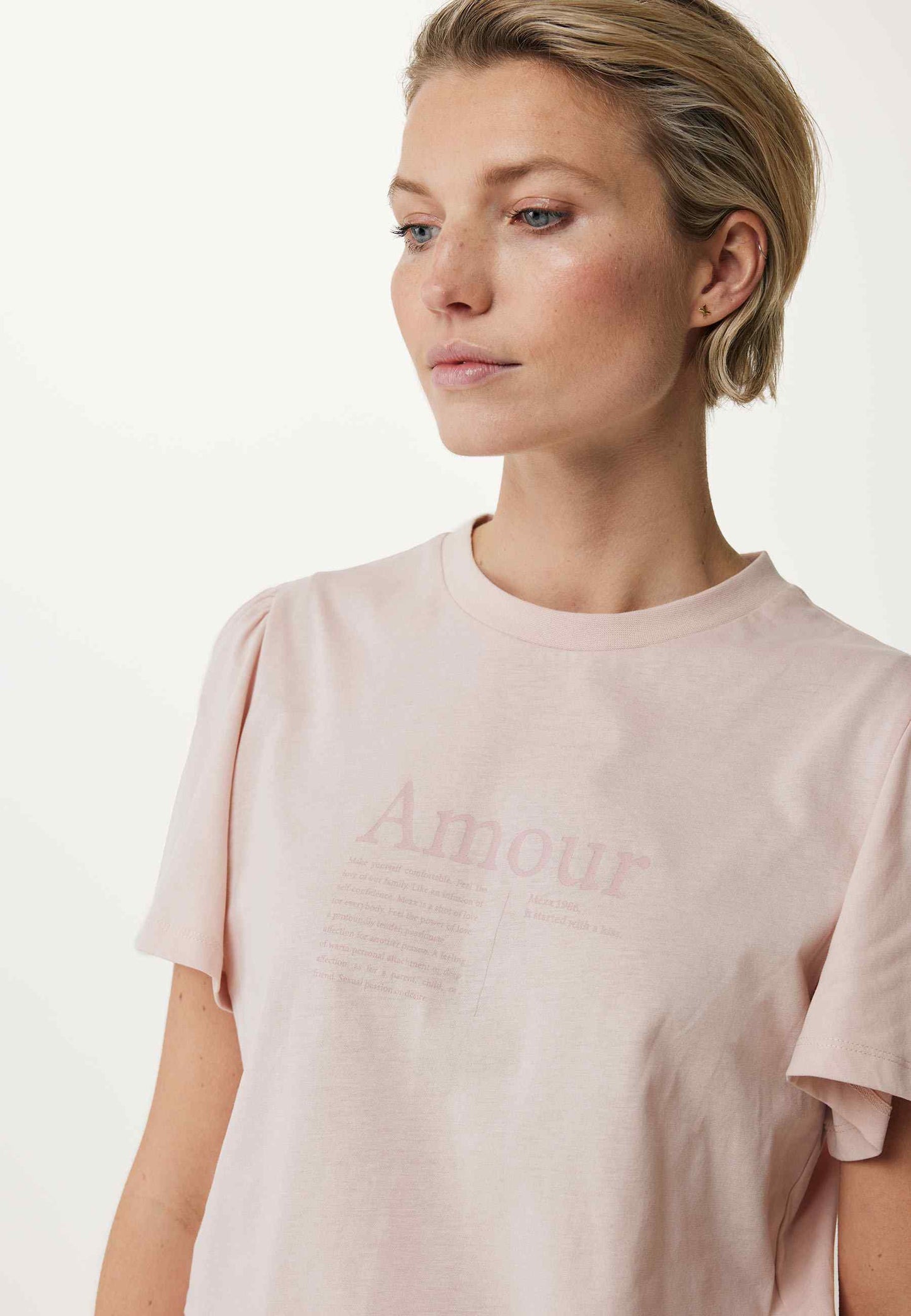 Old Pink T-shirt with Open Sleeve